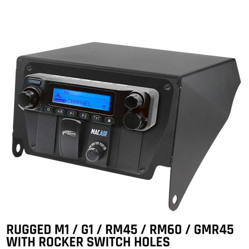 Rugged Radios MT-X3-TM-MM-SW - Can-Am X3 Multi-Mount Kit - Top Mount - Rugged M1/G1/RM45/RM60/GMR45 w/Switch Holes Rugged Radios MT-X3-TM-MM-SW - Can-Am X3 Multi-Mount Kit - Top Mount - Rugged M1/G1/RM45/RM60/GMR45 w/Switch Holes