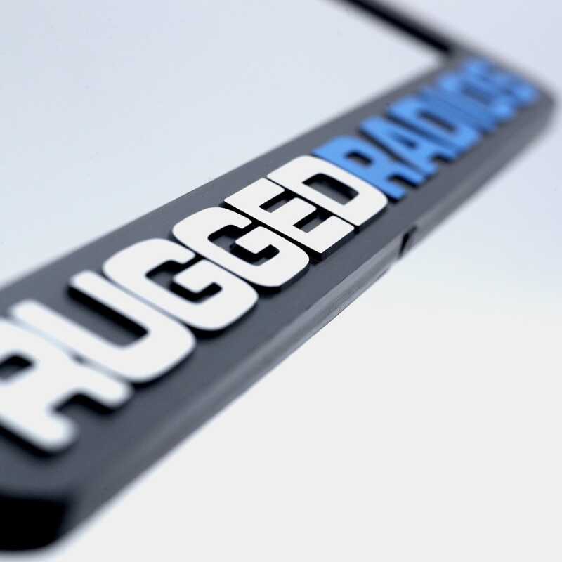 Rugged Radios RR-PLATE-MOTO - Go Further License Plate Frames for Cars Trucks and Motorcycles Motorcycle