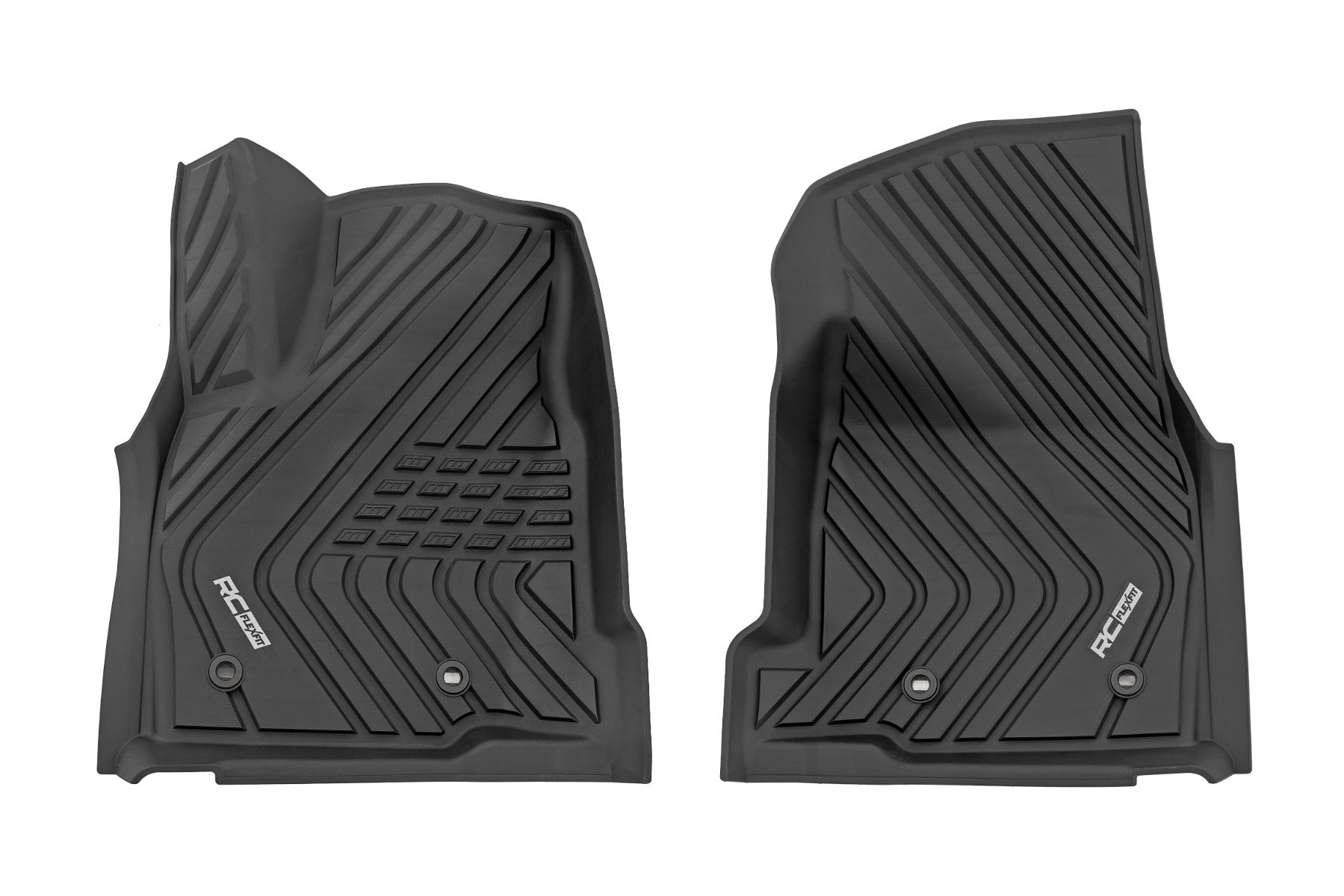 Rough Country FF-7122 - Flex Fit Floor Mats - Front - Crew - Toyota Tacoma 2WD/4WD (2024) Rough Country FF-7122 - Flex Fit Floor Mats - Front - Crew - Toyota Tacoma 2WD/4WD (2024)