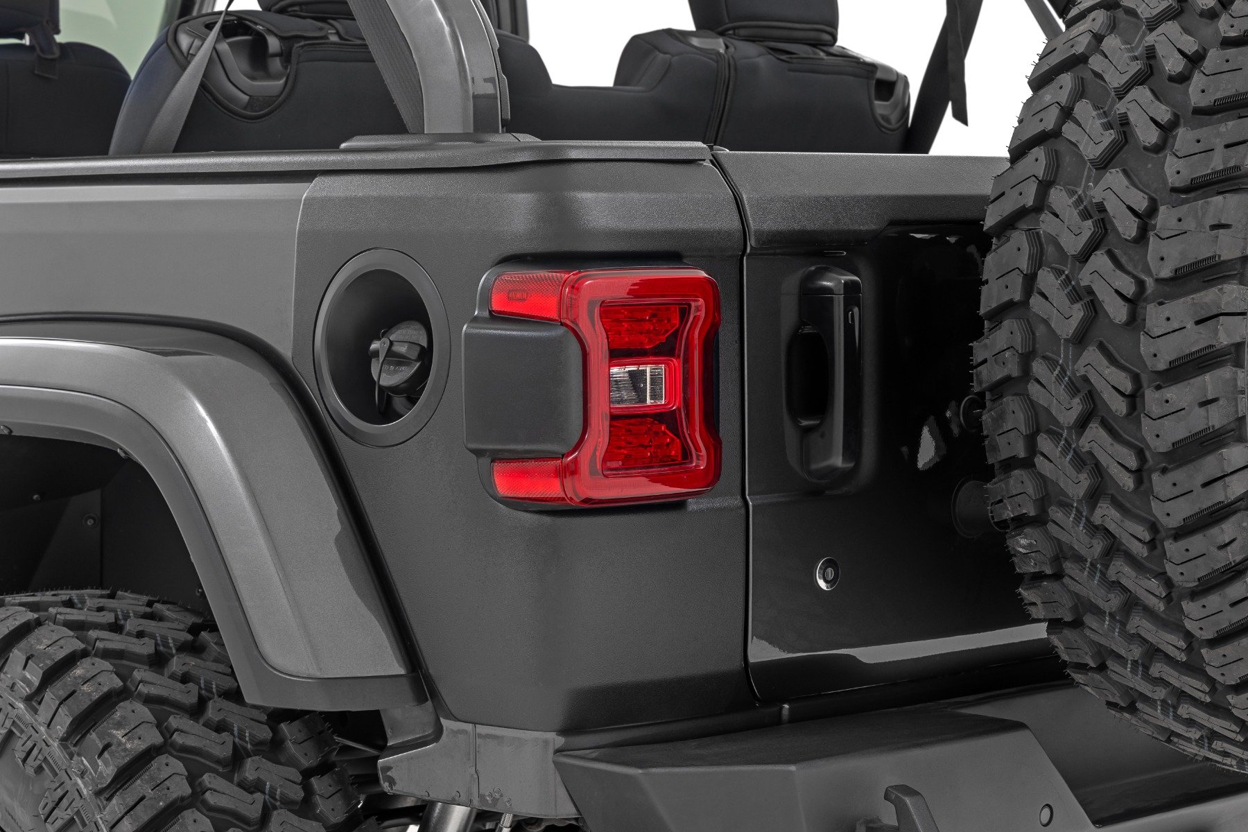 Rough Country TC13026 - Trail Cladding - Rear Corners - Jeep Wrangler JL/Wrangler Unlimited (18-24)