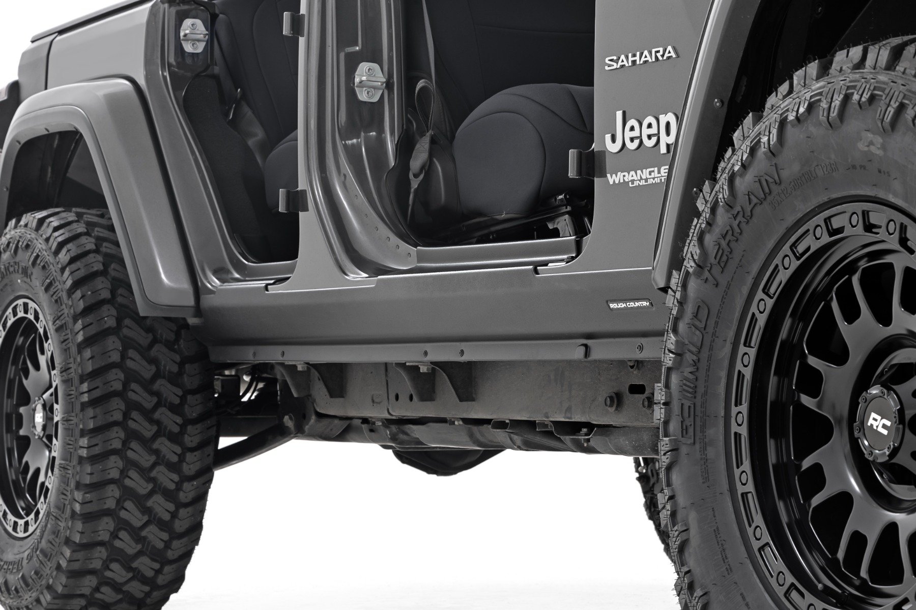 Rough Country TC13024 - Trail Cladding - Rocker Sill Plates - Jeep Wrangler Unlimited 4WD (2018-2024) Rough Country TC13024 - Trail Cladding - Rocker Sill Plates - Jeep Wrangler Unlimited 4WD (2018-2024)
