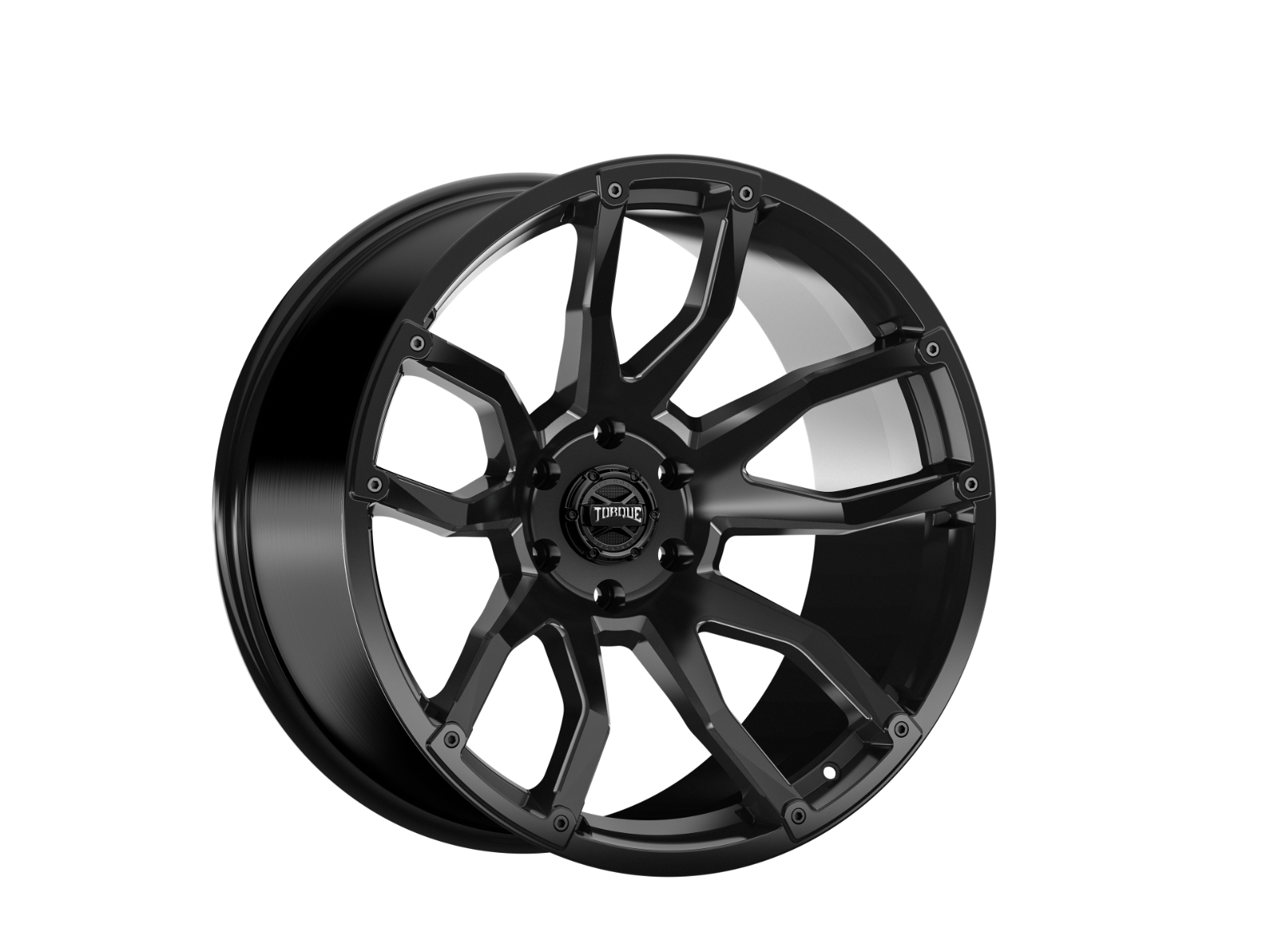 Rough Country TW403C-20908404-12 - Torque Impact / Satin Black / 20x9 / 6x5.5 / -12mm