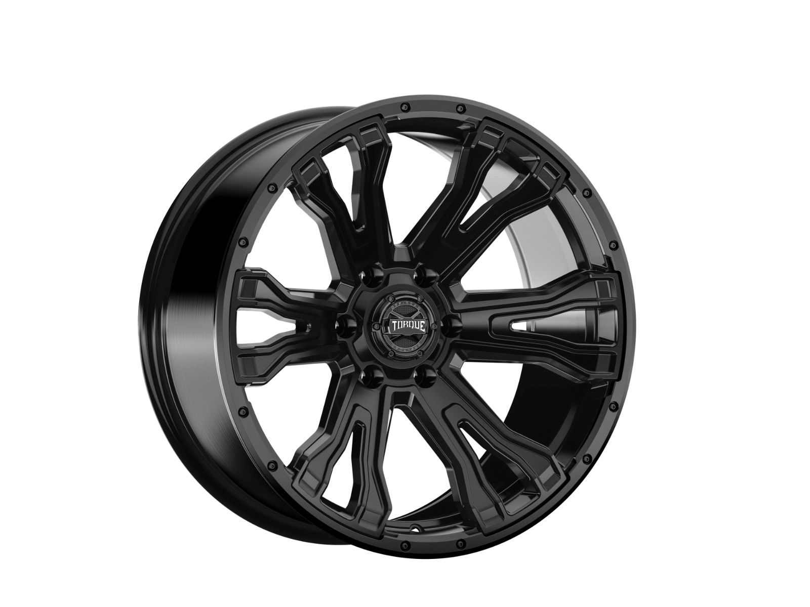 Rough Country TW407C-20903604-12 - Torque Prime / Satin Black / 20x9 / 6x135 / -12mm