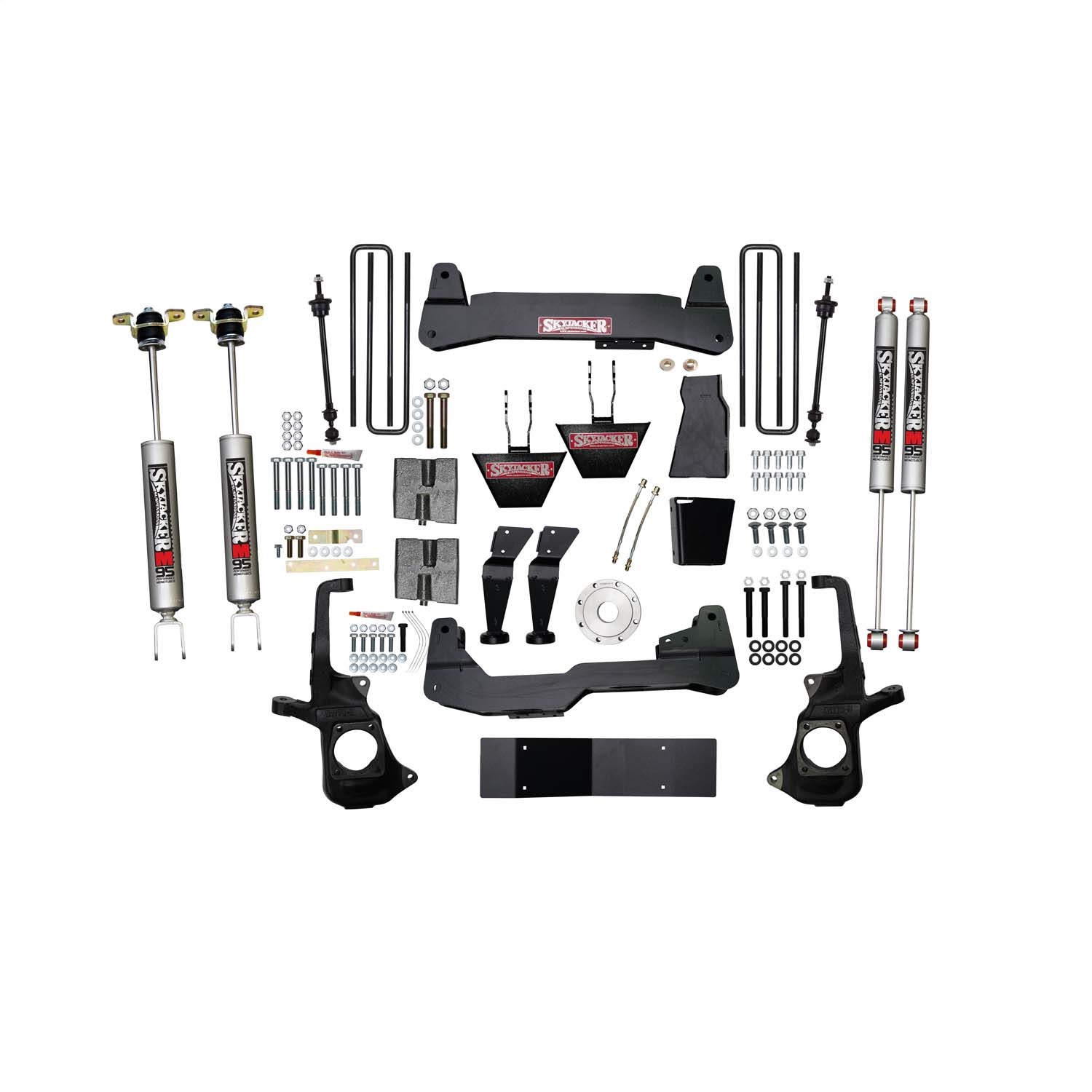 Skyjacker C1168KH-M - 6 In. Suspension Lift Kit w/Torsion Bar Drop Brackets M95 Shocks