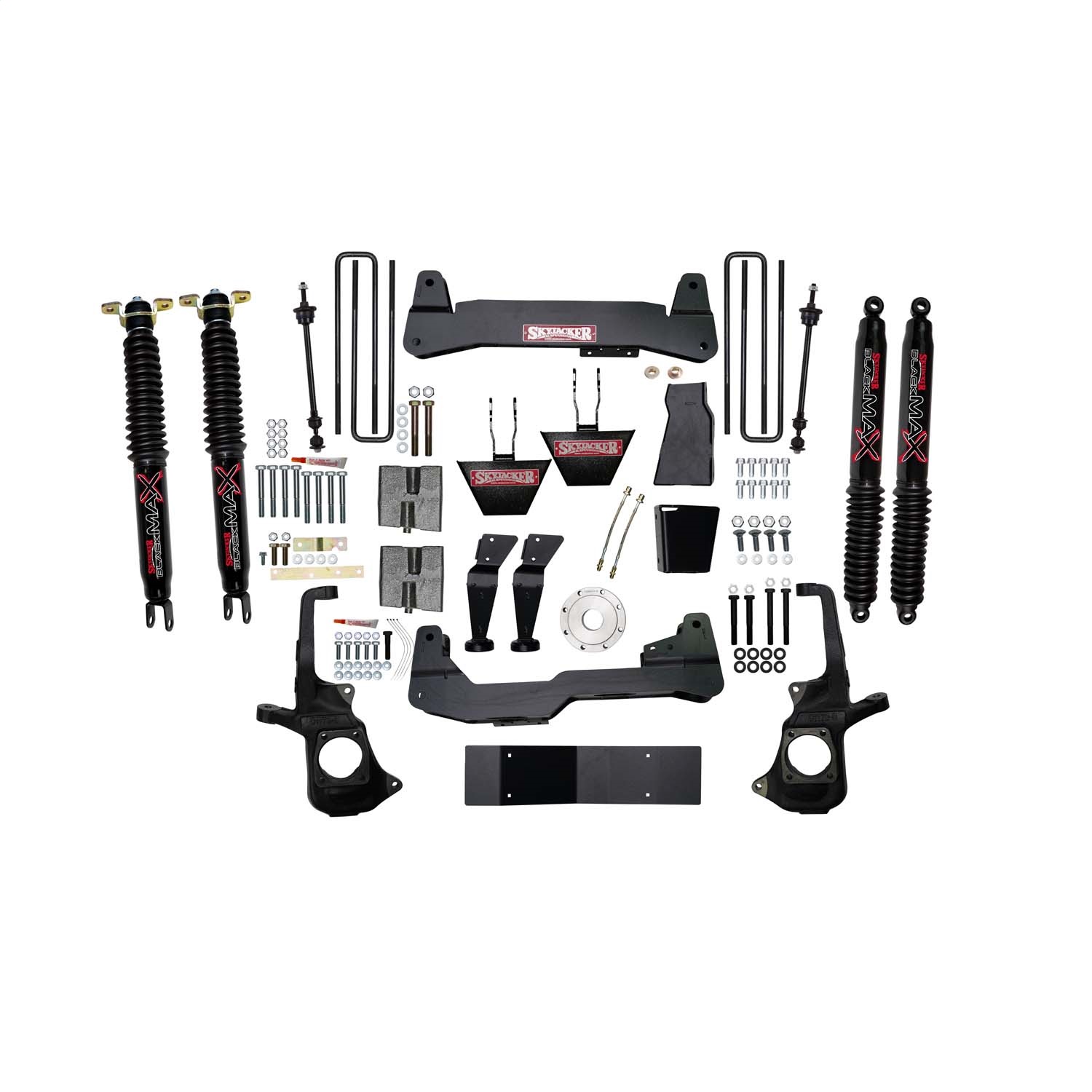 Skyjacker C1168KH-B - 11-19 GM 2500HD 6 In. Suspension Lift Kit w/Torsion Bar Drop Brackets Black MAX Shocks