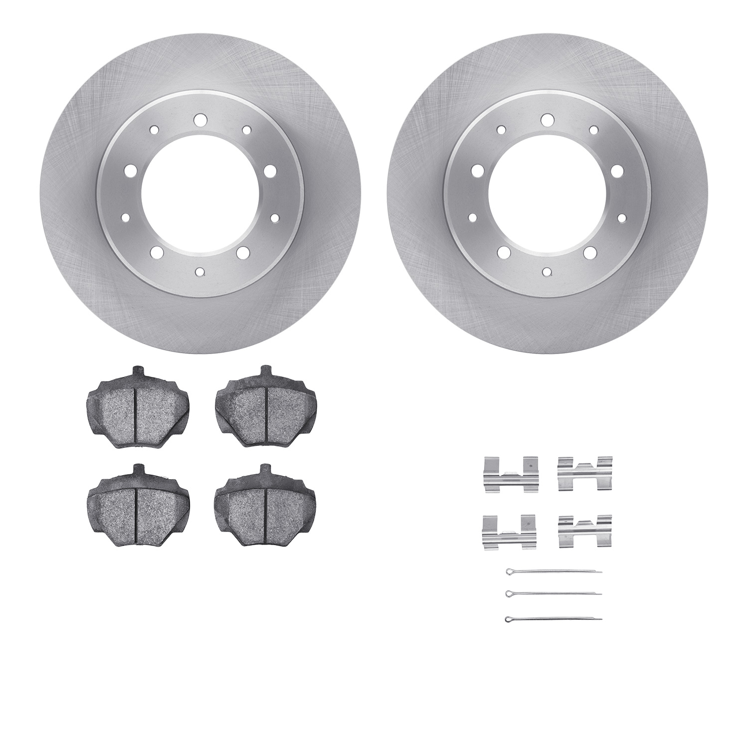 R1 Concepts WFUH1-11049 - Brake Rotor- Blank with Optimum Oe Pads & Hdw