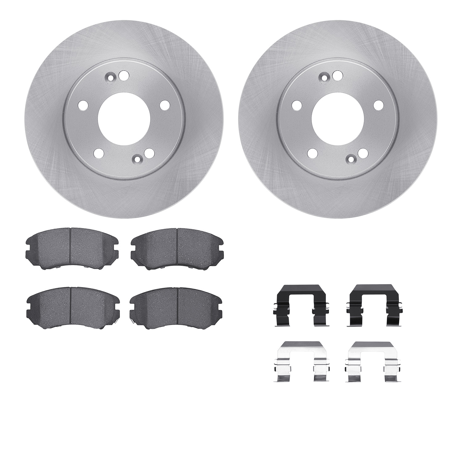 R1 Concepts WFUH1-21086 - Brake Rotor- Blank with Optimum Oe Pads & Hdw