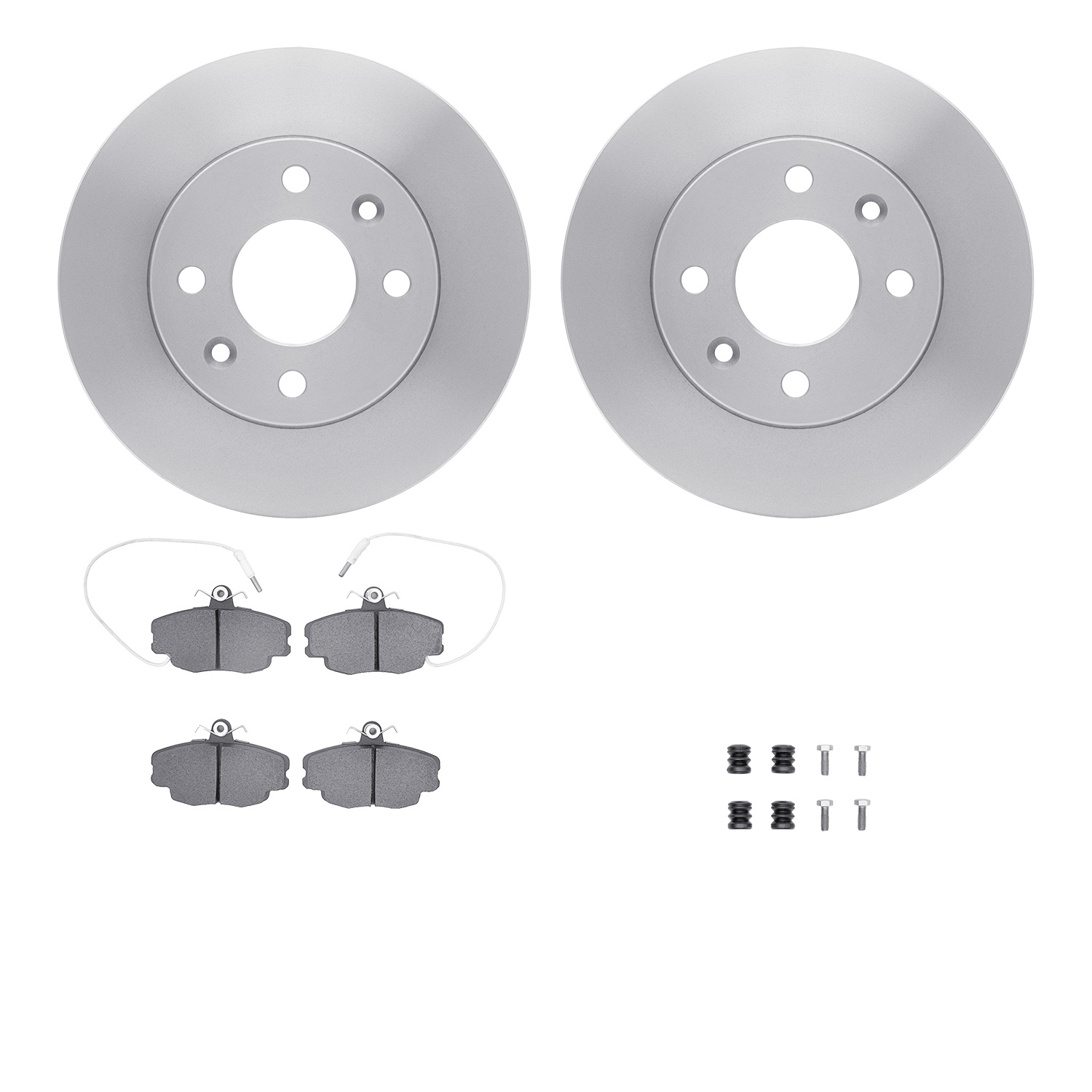 R1 Concepts WFUH1-23019 - Brake Rotor- Blank with Optimum Oe Pads & Hdw