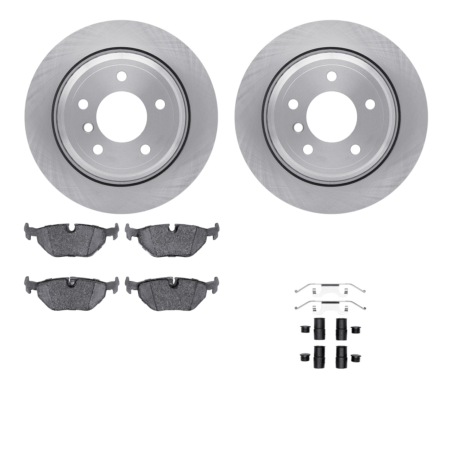 R1 Concepts WFUH1-31300 - Brake Rotor- Blank with Optimum Oe Pads & Hdw