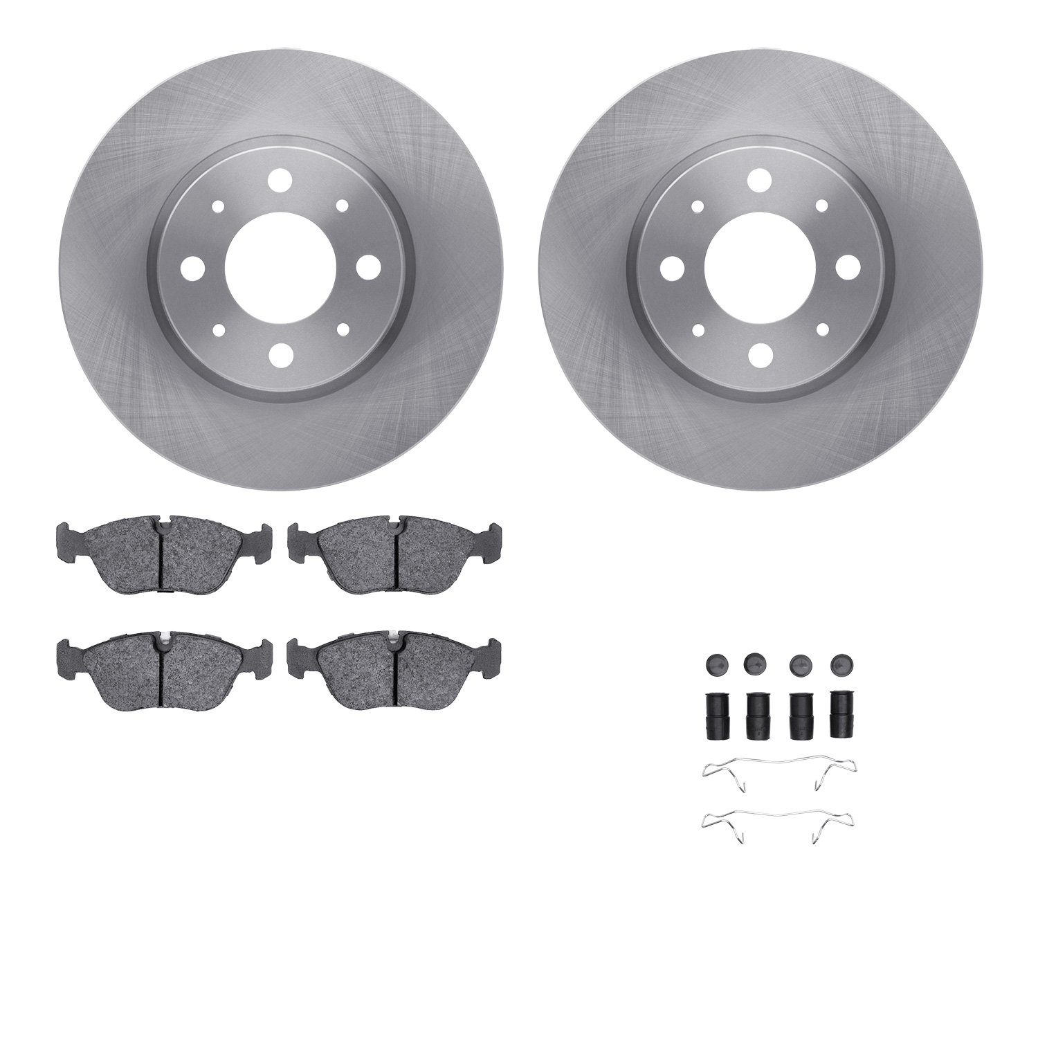 R1 Concepts WFUH1-27160 - Brake Rotor- Blank with Optimum Oe Pads & Hdw
