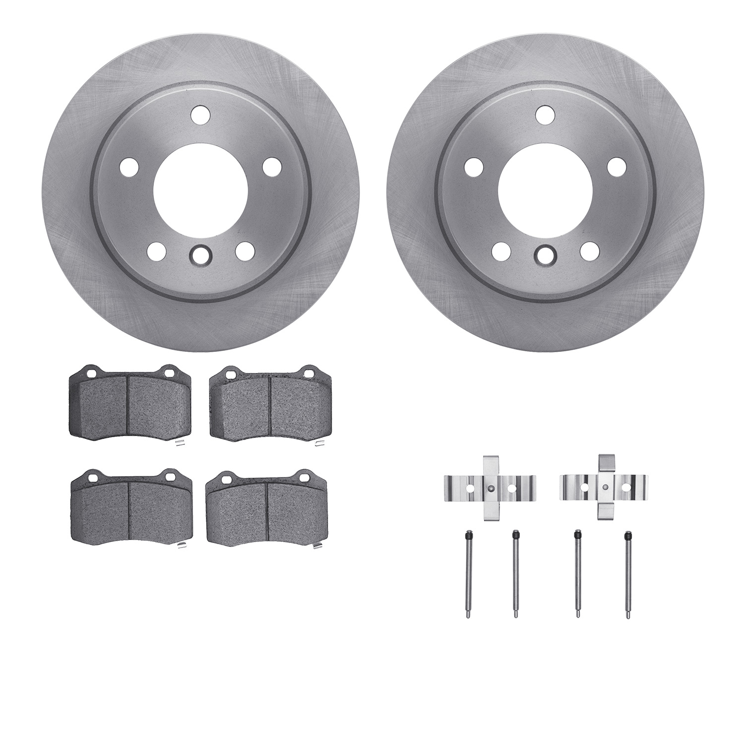 R1 Concepts WFUH1-39134 - Brake Rotor- Blank with Optimum Oe Pads & Hdw