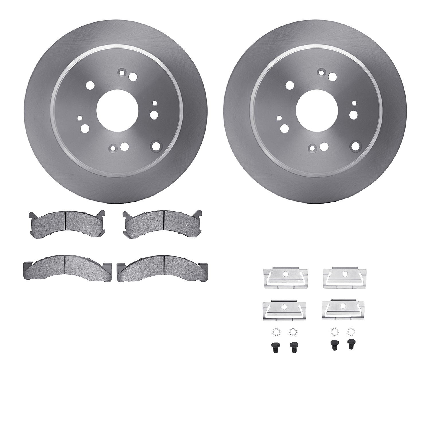 R1 Concepts WFUH1-40206 - Brake Rotor- Blank with Optimum Oe Pads & Hdw