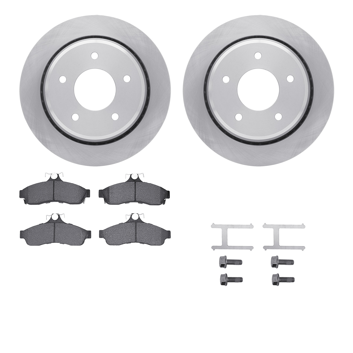 R1 Concepts WFUH1-47173 - Brake Rotor- Blank with Optimum Oe Pads & Hdw