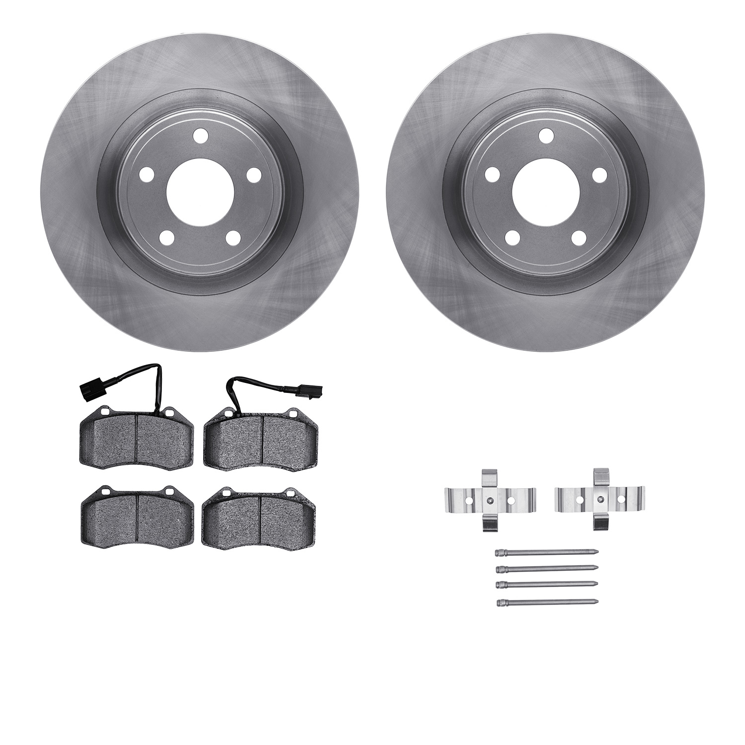 R1 Concepts WFUH1-47207 - Brake Rotor- Blank with Optimum Oe Pads & Hdw