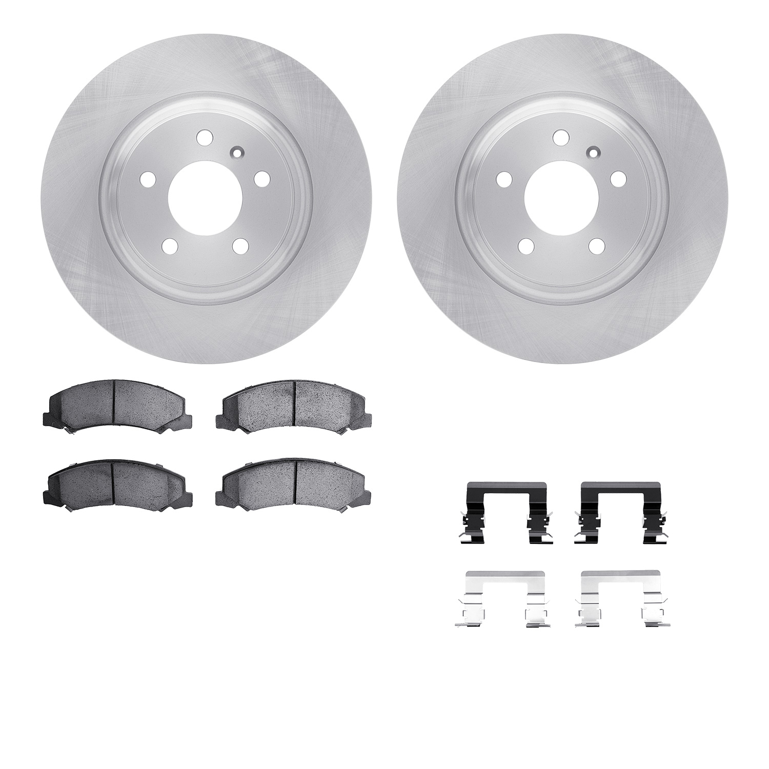 R1 Concepts WFUH1-46181 - Brake Rotor- Blank with Optimum Oe Pads & Hdw