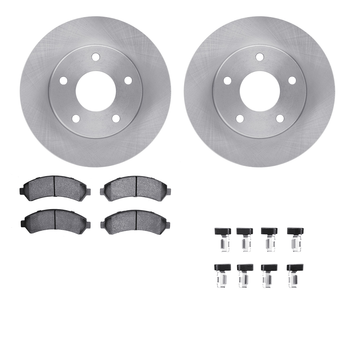 R1 Concepts WFUH1-48237 - Brake Rotor- Blank with Optimum Oe Pads & Hdw