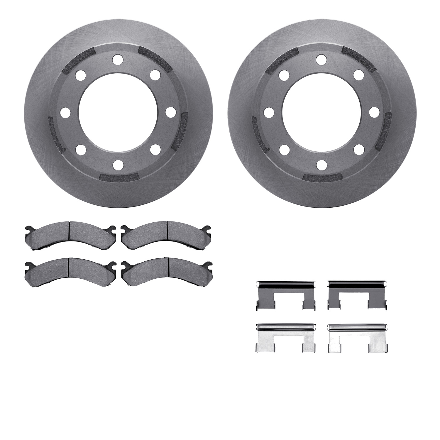 R1 Concepts WFUH1-48279 - Brake Rotor- Blank with Optimum Oe Pads & Hdw