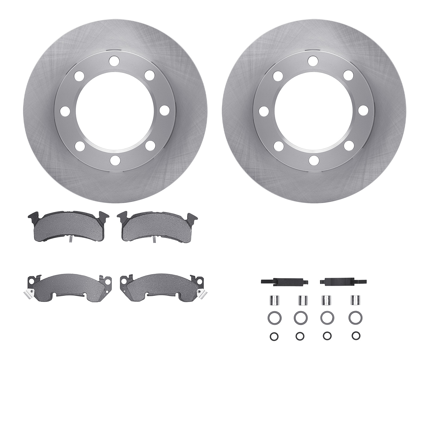 R1 Concepts WFUH1-48374 - Brake Rotor- Blank with Optimum Oe Pads & Hdw