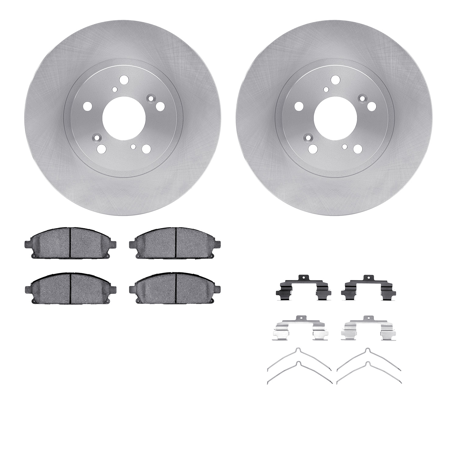 R1 Concepts WFUH1-59357 - Brake Rotor- Blank with Optimum Oe Pads & Hdw