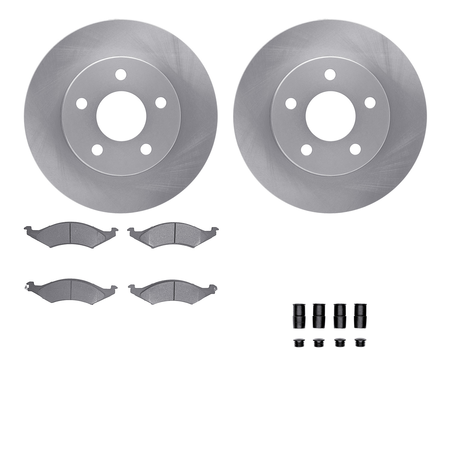R1 Concepts WFUH1-55081 - Brake Rotor- Blank with Optimum Oe Pads & Hdw