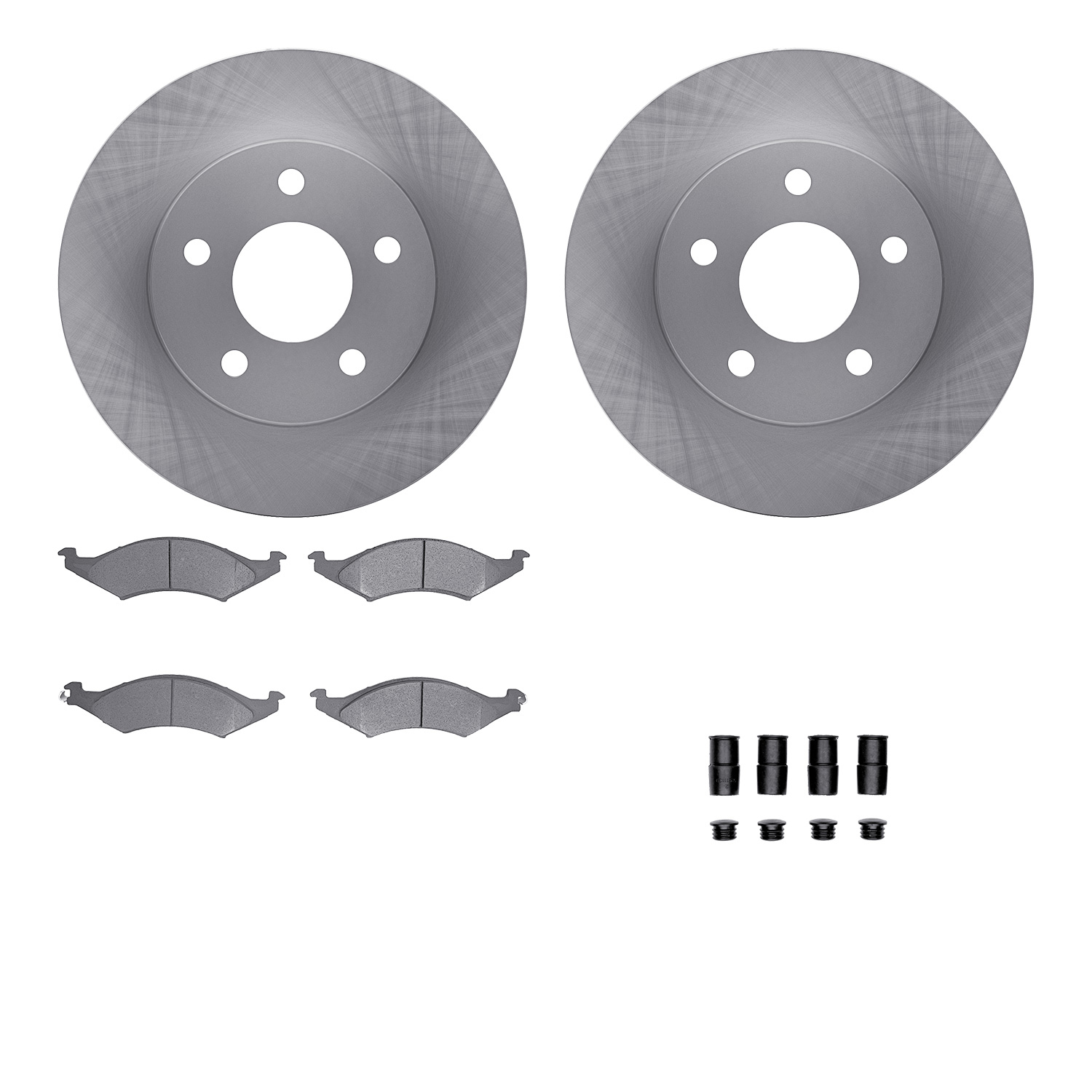 R1 Concepts WFUH1-55093 - Brake Rotor- Blank with Optimum Oe Pads & Hdw