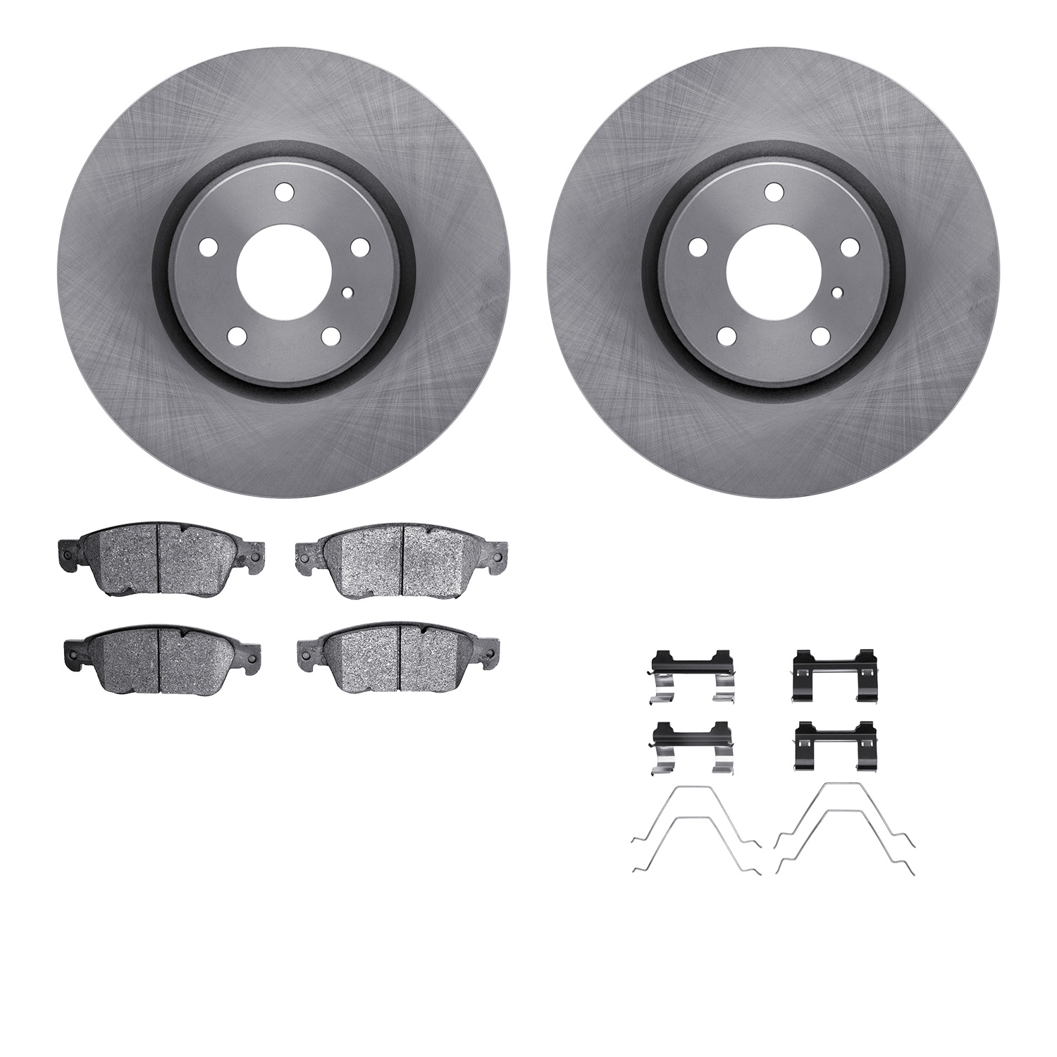 R1 Concepts WFUH1-68059 - Brake Rotor- Blank with Optimum Oe Pads & Hdw