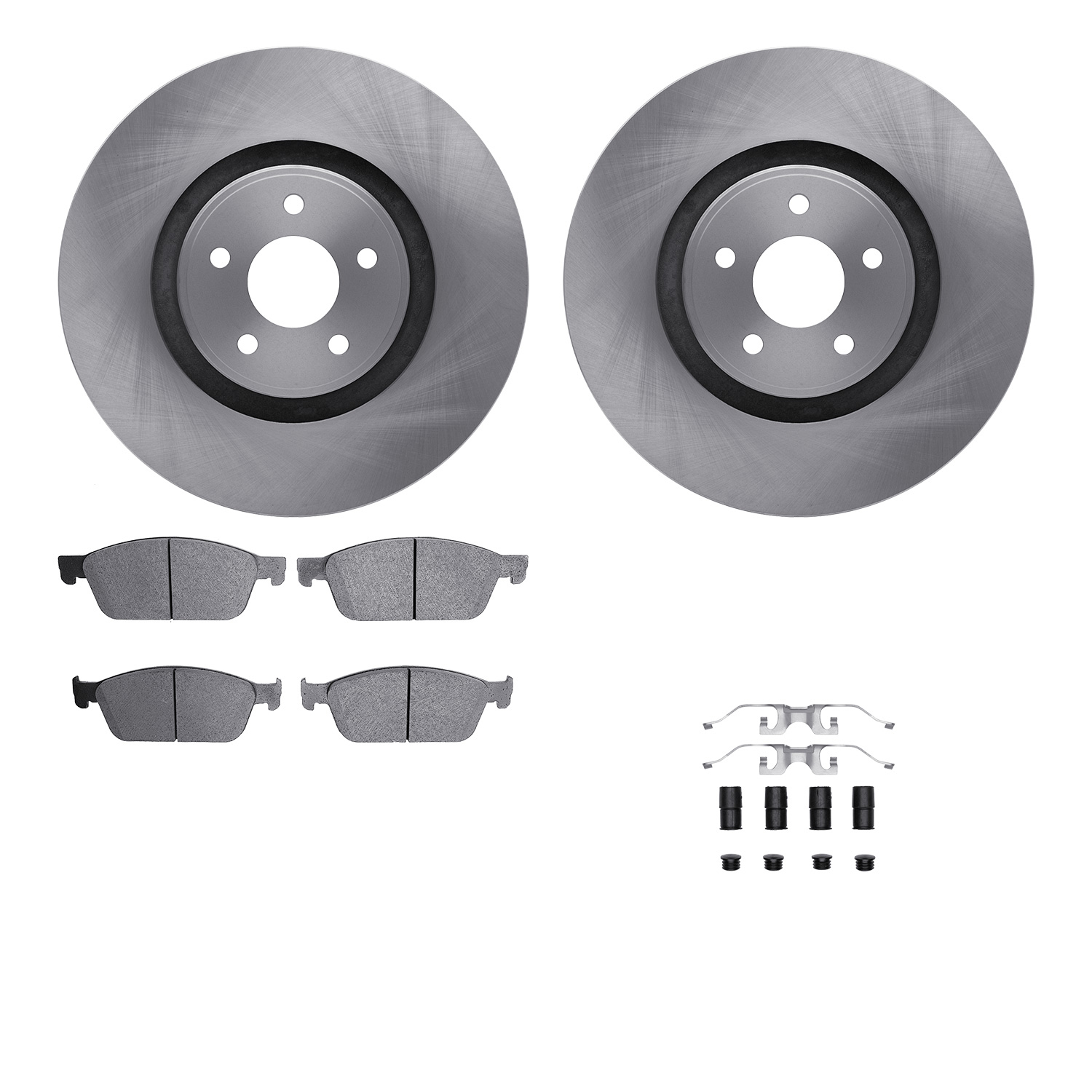 R1 Concepts WFUH1-99176 - Brake Rotor- Blank with Optimum Oe Pads & Hdw