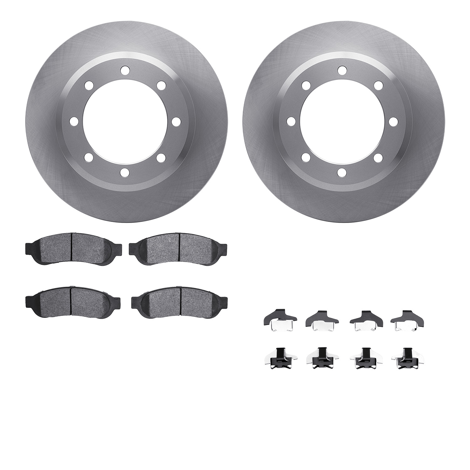 R1 Concepts WFUH1-99612 - Brake Rotor- Blank with Optimum Oe Pads & Hdw