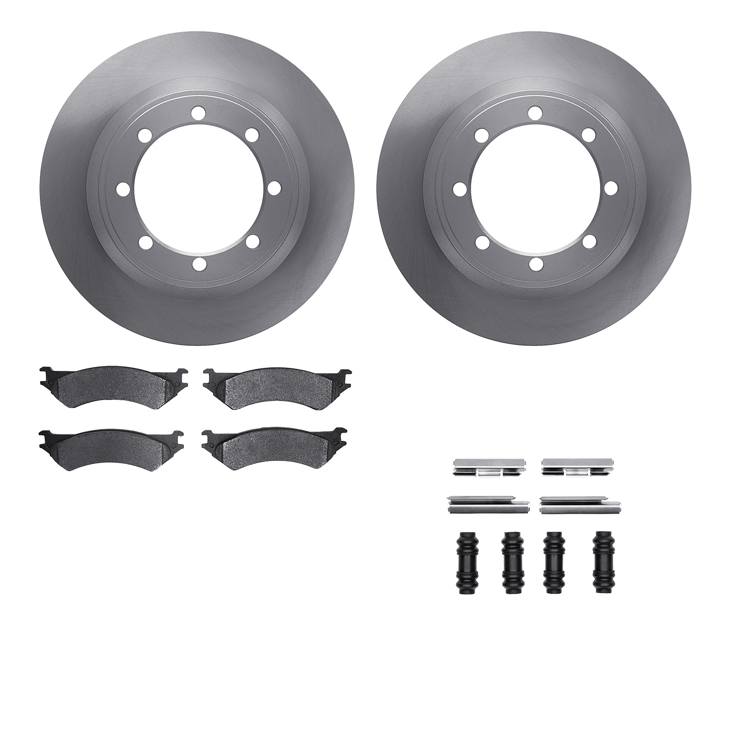 R1 Concepts WFUH1-99468 - Brake Rotor- Blank with Optimum Oe Pads & Hdw