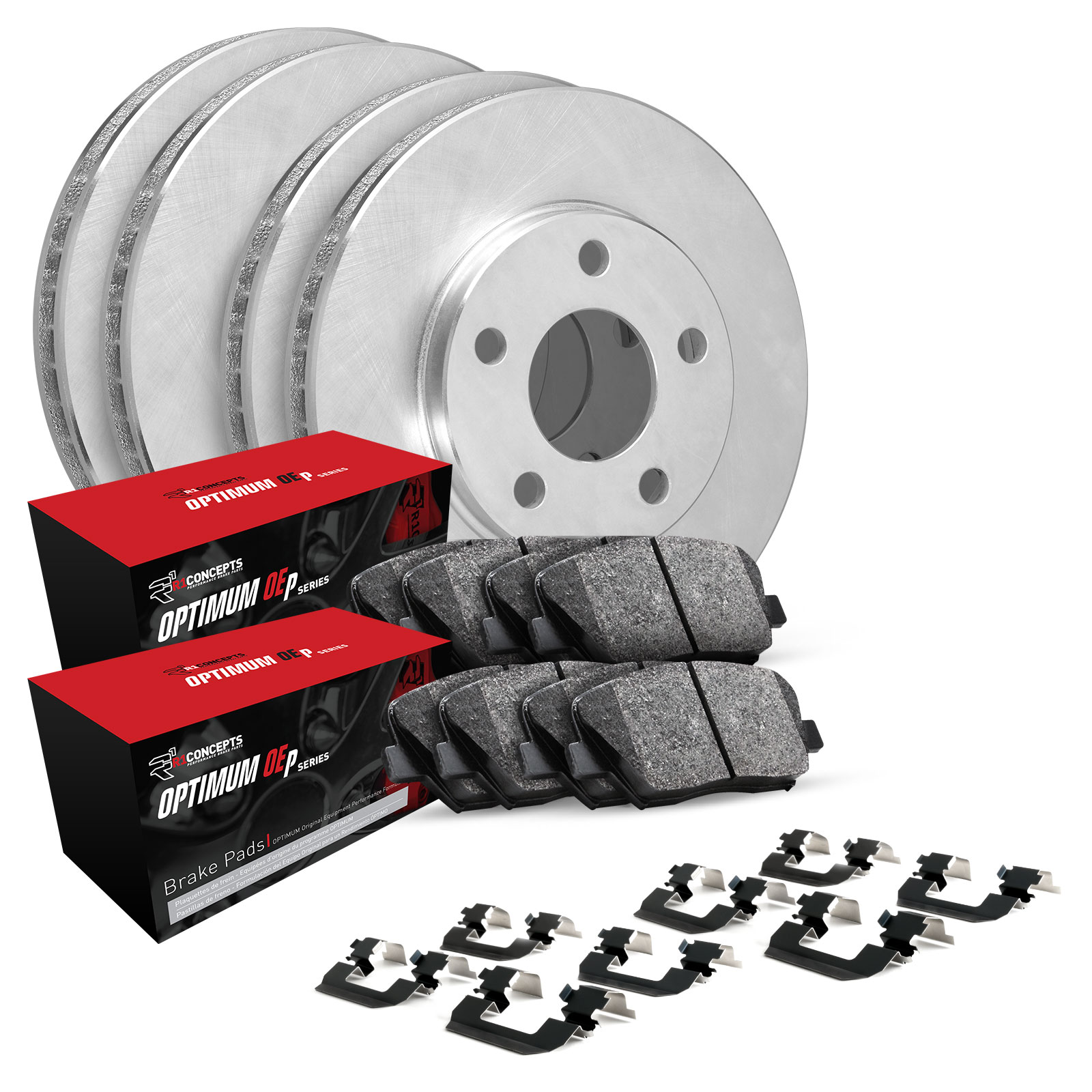 R1 Concepts WFUH2-03081 - Brake Rotor- Blank with Optimum Oe Pads & Hdw R1 Concepts WFUH2-03081 - Brake Rotor- Blank with Optimum Oe Pads & Hdw