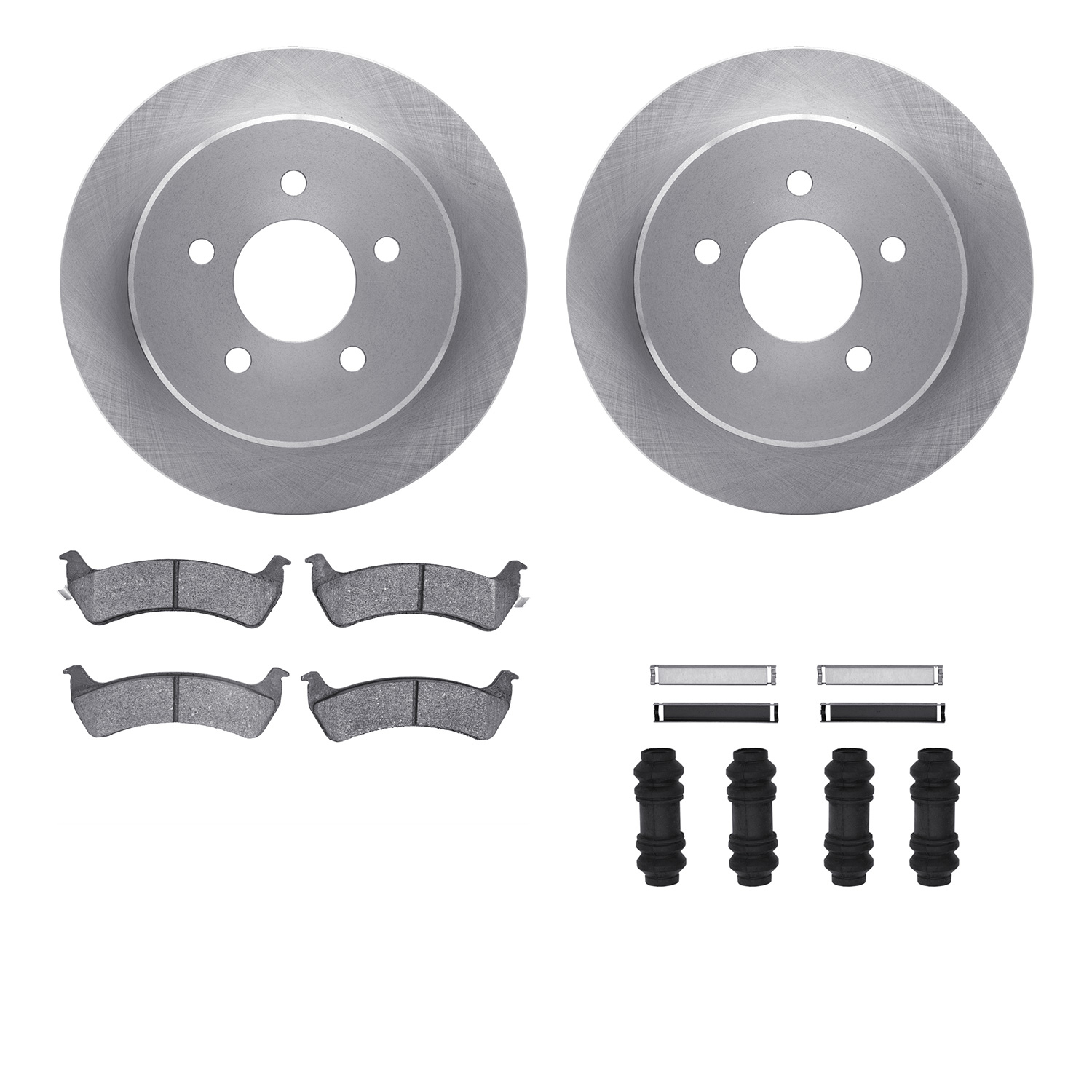 R1 Concepts WFWH1-54088 - Brake Rotor- Blank with Ceramic Pads & Hdw