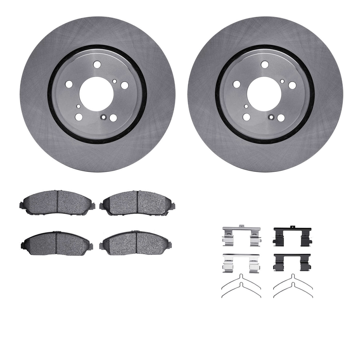 R1 Concepts WFWH1-58031 - Brake Rotor- Blank with Ceramic Pads & Hdw