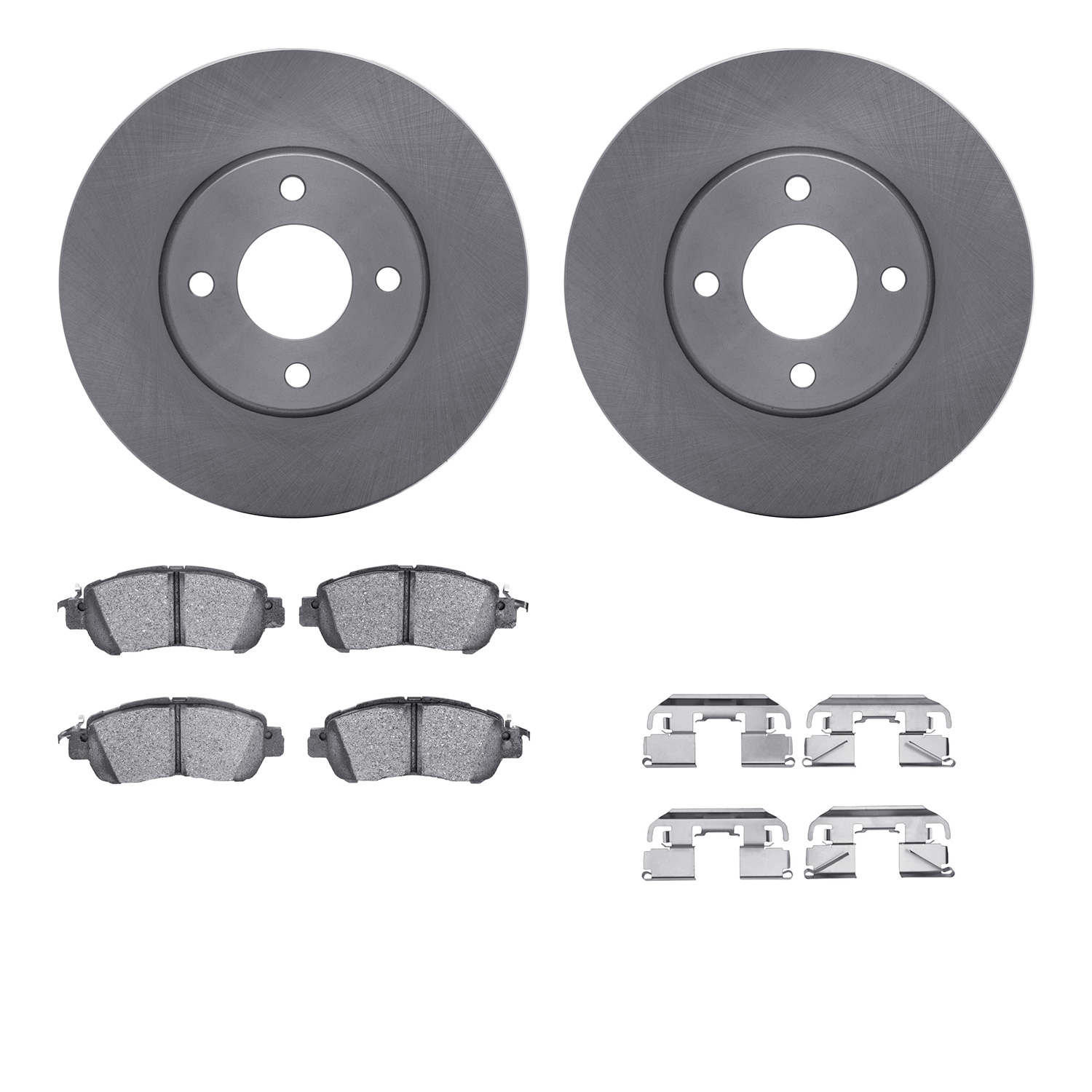 R1 Concepts WFWH1-67132 - Brake Rotor- Blank with Ceramic Pads & Hdw
