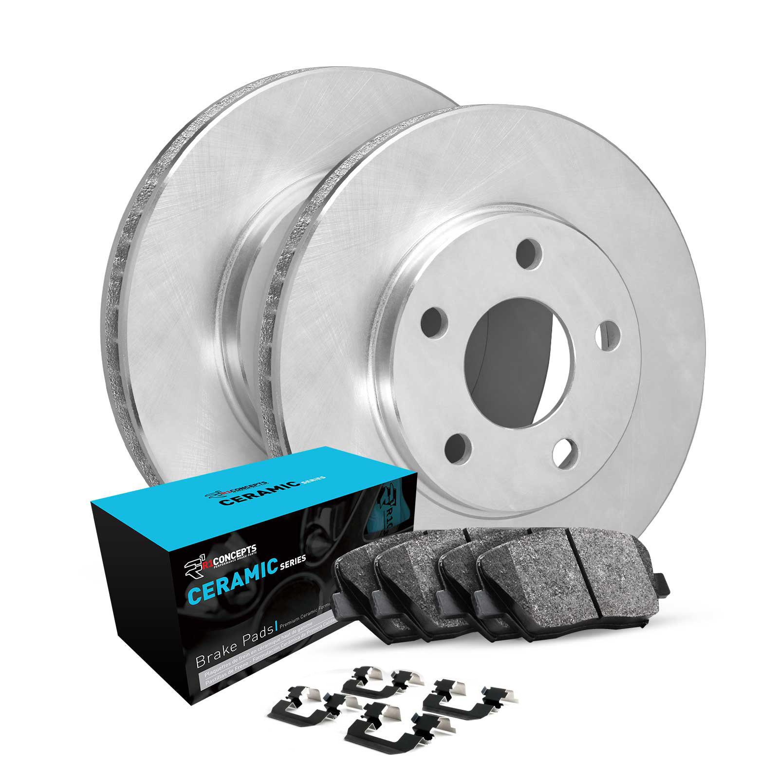 R1 Concepts WFWH1-92017 - Brake Rotor- Blank with Ceramic Pads & Hdw