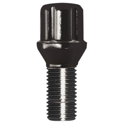 Gorilla Automotive 17124SDBC - Small Diameter Spline Lug Bolt 12mm x 1.25 Black 22mm Thread Length Bulk