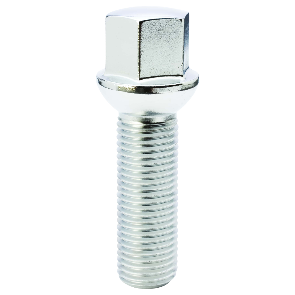Gorilla Automotive 18024 - Ball Seat (R14) Lug Bolt 17mm Hex 14mm x 1.50 Chrome 45mm Thread Length Bulk