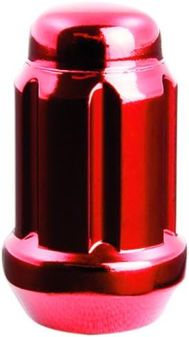 Gorilla Automotive 26148SRD - Small Diameter Spline Duplex Short Lug Nut 14mm x 1.50 Red Painted Bulk