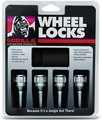 Gorilla Automotive 47013N - Conical Seat Lug Bolt Lock Set 12mm x 1.50 Chrome 40mm Thread Length Set of 4 Gorilla Automotive 47013N - Conical Seat Lug Bolt Lock Set 12mm x 1.50 Chrome 40mm Thread Length Set of 4