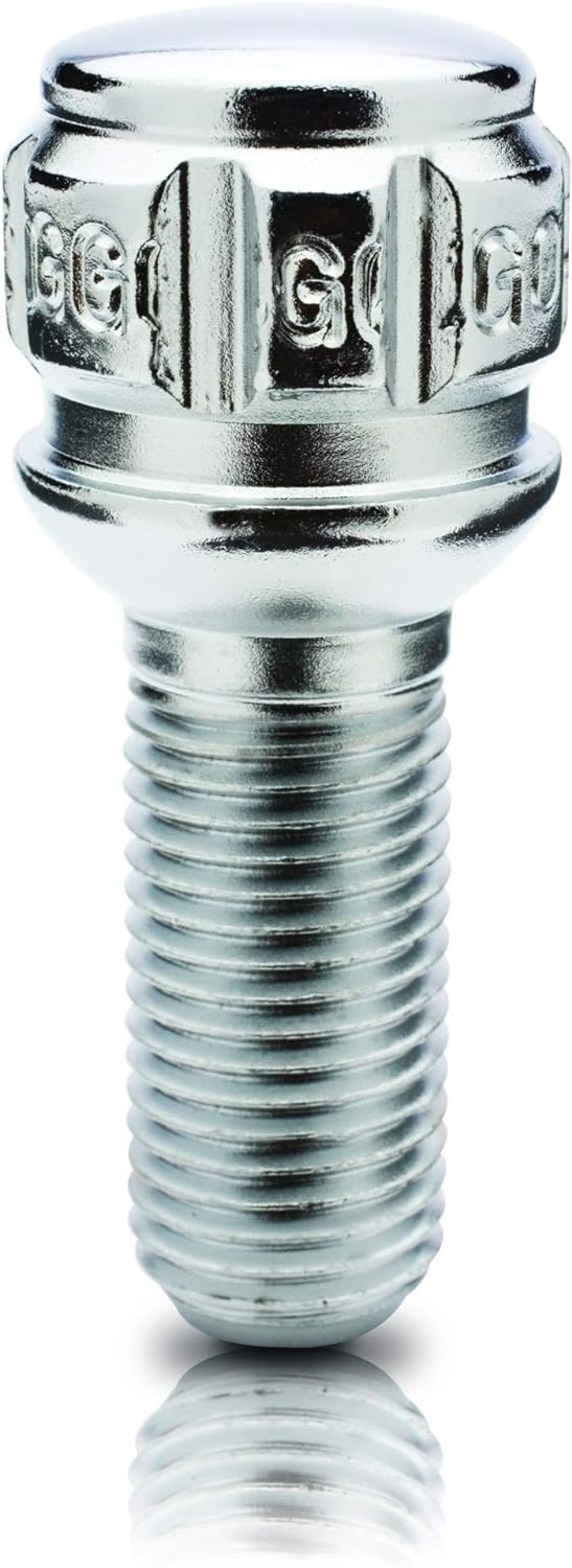 Gorilla Automotive 48020N - Ball Seat (R13) Lug Bolt Lock Set- 14mmx1.50 Chrome 32mm Thread Length Set of 4 Gorilla Automotive 48020N - Ball Seat (R13) Lug Bolt Lock Set- 14mmx1.50 Chrome 32mm Thread Length Set of 4