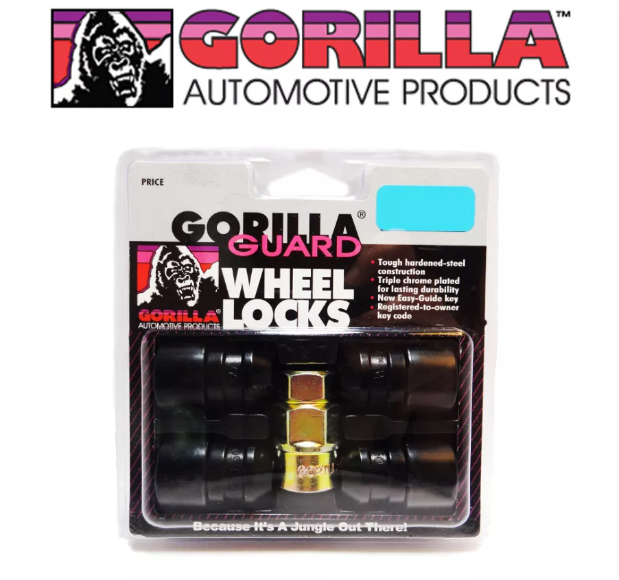 Gorilla Automotive 61631BC - Gorilla Guard Lock Set Acorn Bulge 3/4"&13/16" Dual Hex 12x1.5 Black Set of 4 Gorilla Automotive 61631BC - Gorilla Guard Lock Set Acorn Bulge 3/4"&13/16" Dual Hex 12x1.5 Black Set of 4