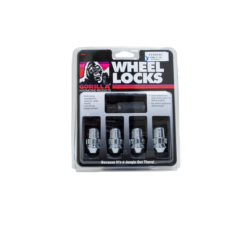 Gorilla Automotive 71631N - Original Gorilla Lock Set Acorn Bulge 13/16" Hex 12mm x 1.50 Chrome Set of 4