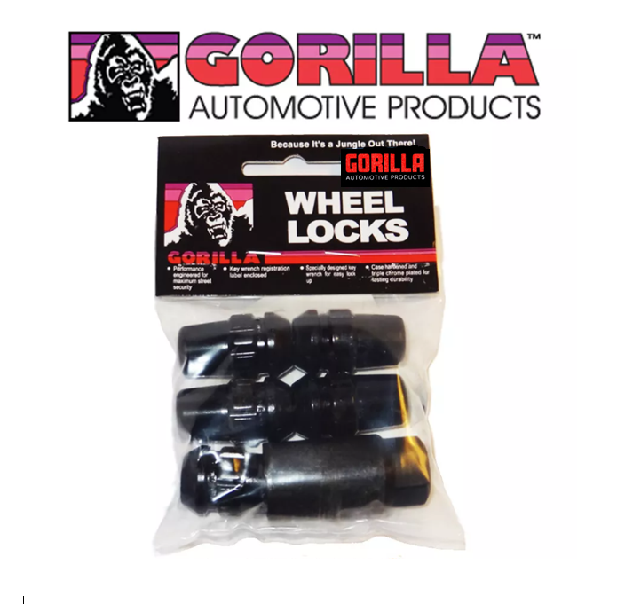 Gorilla Automotive 71631NBC5 - Original Gorilla Lock Set Acorn Bulge 13/16" Hex 12mm x 1.50 Black Set of 5 Gorilla Automotive 71631NBC5 - Original Gorilla Lock Set Acorn Bulge 13/16" Hex 12mm x 1.50 Black Set of 5