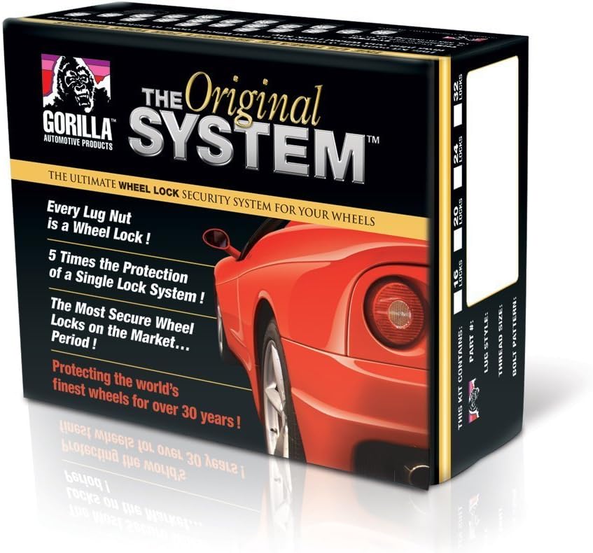 Gorilla Automotive 71673N - Original Gorilla Lock System Acorn Bulge 13/16" Hex 7/16"-20 Chrome Set of 20 Gorilla Automotive 71673N - Original Gorilla Lock System Acorn Bulge 13/16" Hex 7/16"-20 Chrome Set of 20