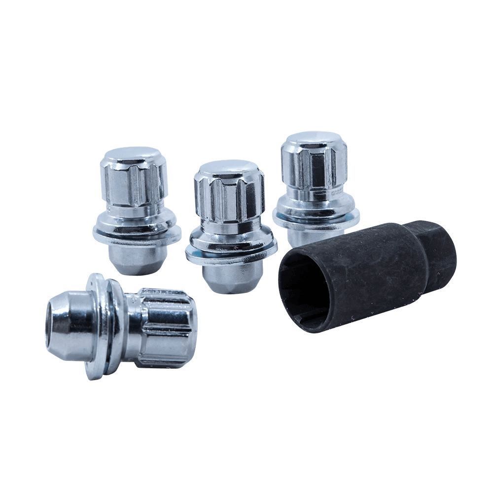 Gorilla Automotive 73621NS - Original Gorilla Lock Set Nissan Mag 21mm Hex 12mm x 1.25 Chrome Set of 4