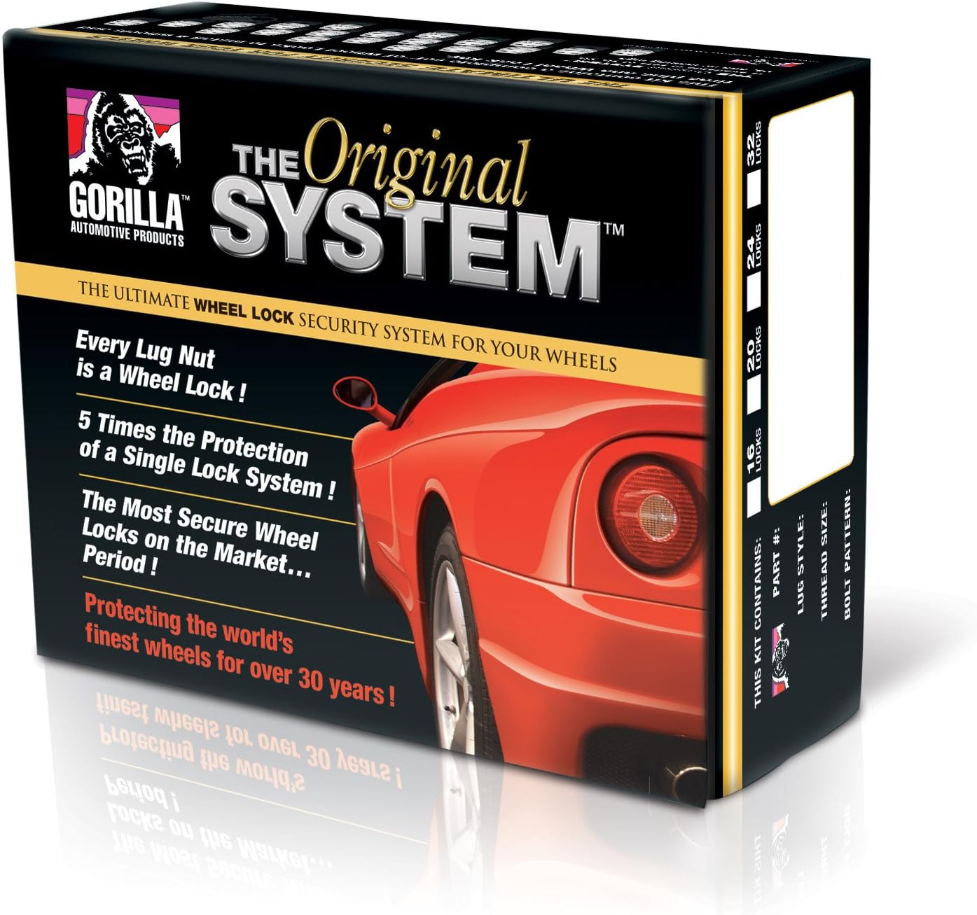 Gorilla Automotive 73633N - OG Gorilla Lock System Standard Mag Closed End 13/16" Hex 12x1.5 Chrome 20Pk Gorilla Automotive 73633N - OG Gorilla Lock System Standard Mag Closed End 13/16" Hex 12x1.5 Chrome 20Pk