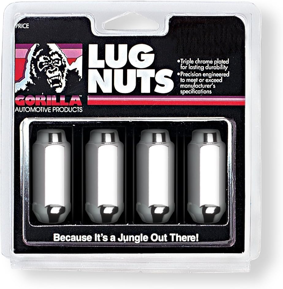 Gorilla Automotive 76197XL - Duplex Acorn XL 7/8" Hex 9/16"-18 Chrome Pack of 4 Lug Nuts