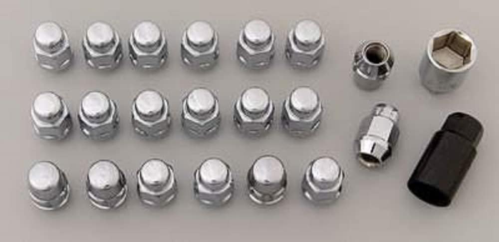 Gorilla Automotive 91733 - Acorn Bulge Lug Nut and Lock Kit 13/16" Hex Size 12mm x 1.50 Chrome 5 Lug Kit Gorilla Automotive 91733 - Acorn Bulge Lug Nut and Lock Kit 13/16" Hex Size 12mm x 1.50 Chrome 5 Lug Kit