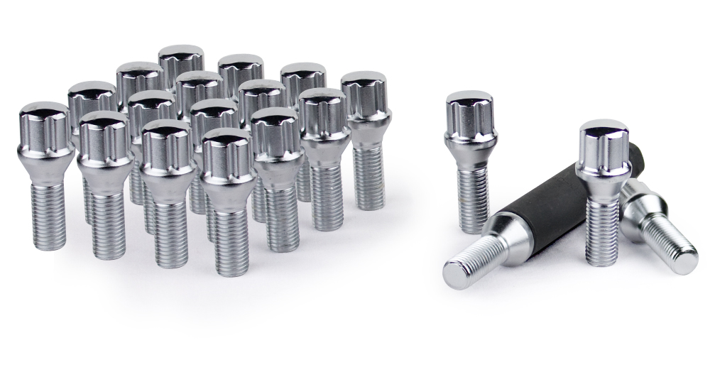 Gorilla Automotive K5BS-12150X32GR - Small Diam Spline Lug Bolts 17mm&19mm Key 12x1.5 Chrome 32mm Thread Length 20Pk Gorilla Automotive K5BS-12150X32GR - Small Diam Spline Lug Bolts 17mm&19mm Key 12x1.5 Chrome 32mm Thread Length 20Pk