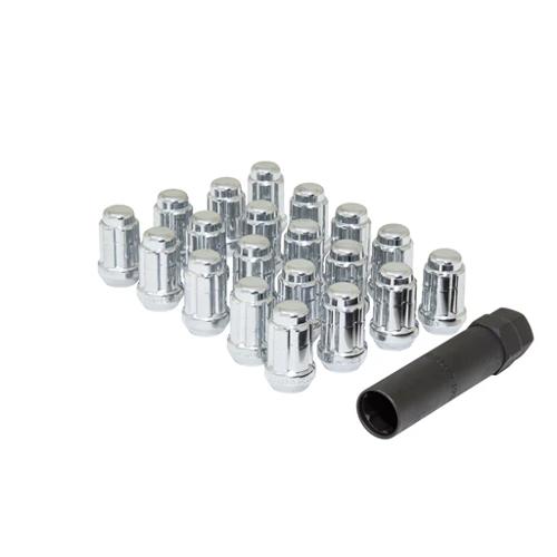 Gorilla Automotive K5CS-00012BGR - Small Diam Spline Acorn Lug Nuts 3/4" & 13/16" Key 1/2"-20 Black Set of 20 Gorilla Automotive K5CS-00012BGR - Small Diam Spline Acorn Lug Nuts 3/4" & 13/16" Key 1/2"-20 Black Set of 20