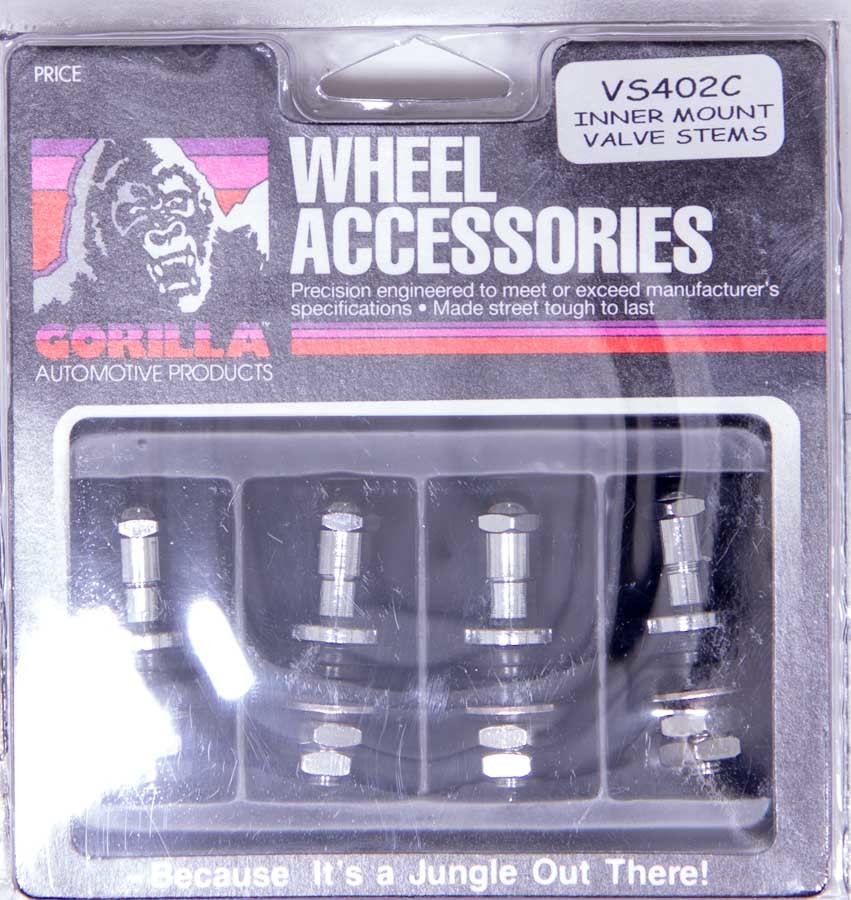 Gorilla Automotive VS402C - 4 Valve Stems Inner Mount Bolt On Chrome